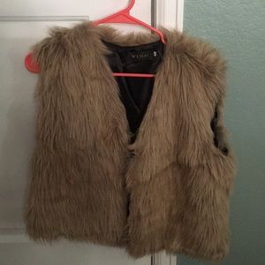 Faux fur vest